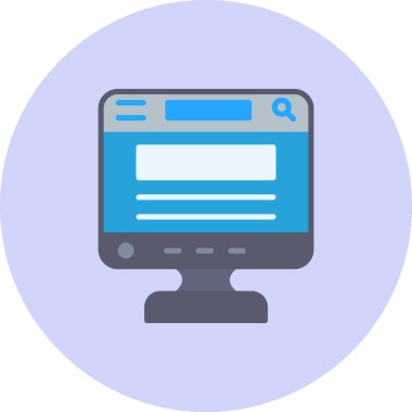 Web simgesi tasarımı illüstrasyonu