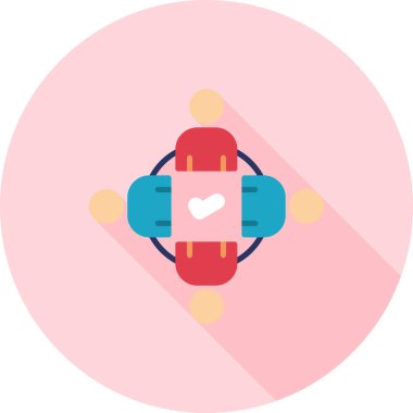 Sevgililer Günü 'nde aşk kalbi düz ikonu, uzun gölgeli, 10 pound.