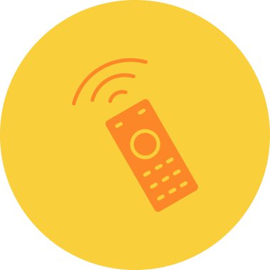 kablosuz vektör düz renk simgesi