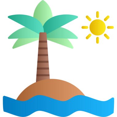 Plaj simge vektör çizim