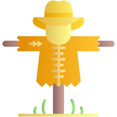 Hasır şapkalı sarı bir adam.