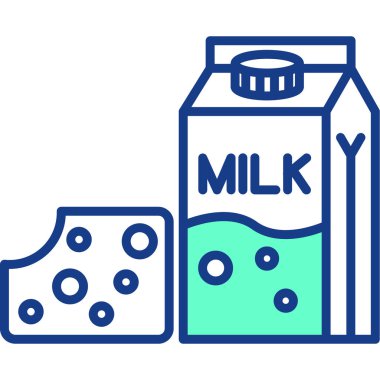 Süt. Web simgesi basit tasarım