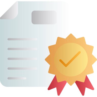 belge simgesi vektörü, vektör illüstrasyon tasarımı