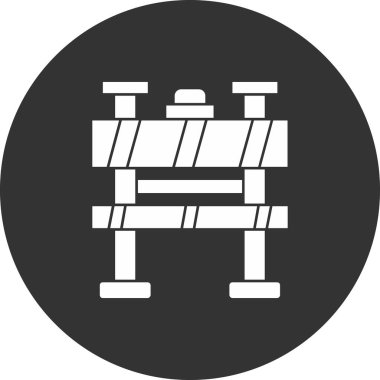 Bariyer ağ simgesi vektör illüstrasyonu