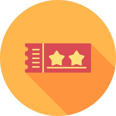 Biletler web simgesi vektör illüstrasyonu