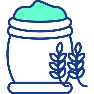 Kavanoz. Web simgesi basit illüstrasyon