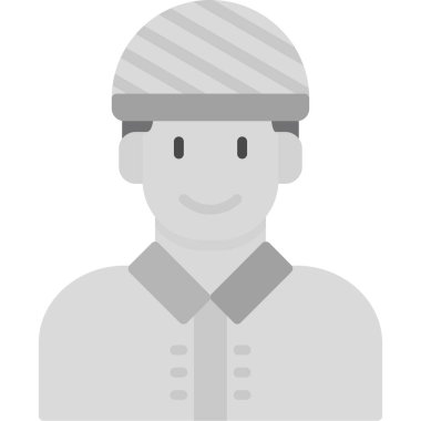 Avatar erkek, düz stil.