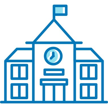 okul simgesi vektör illüstrasyonu