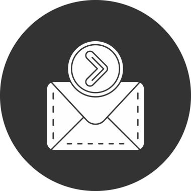 Sağ ok web simgesi, vektör çizim