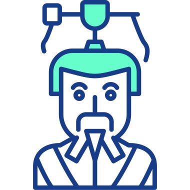 erkek doktor simgesi vektör çizimi tasarımı