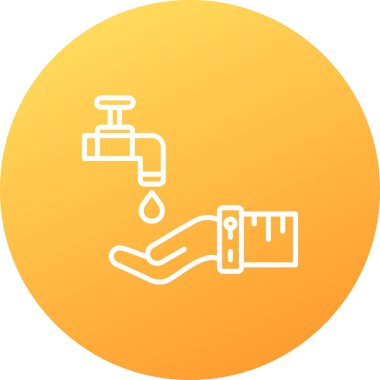 Musluk. Web simgesi basit illüstrasyon