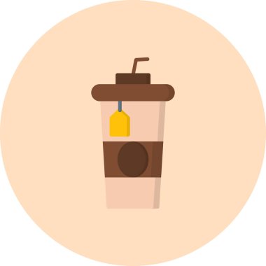 kahve fincanı ikonu vektör illüstrasyonu