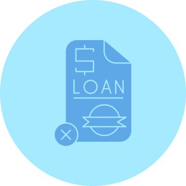 Borç. Web simgesi basit illüstrasyon