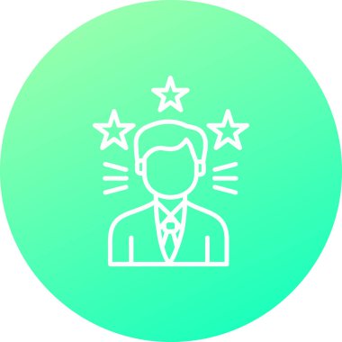 Avatar man simgesi, vektör illüstrasyonu