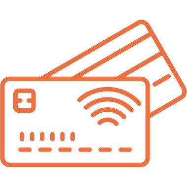 Kredi kartı vektör illüstrasyon tasarımlı kart