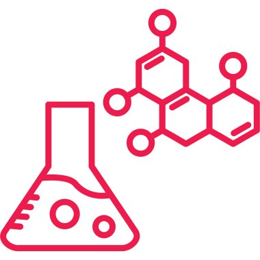 Kimya. Web simgesi basit tasarım