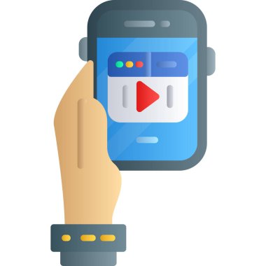 mobil uygulama simgesi, vektör illüstrasyonu