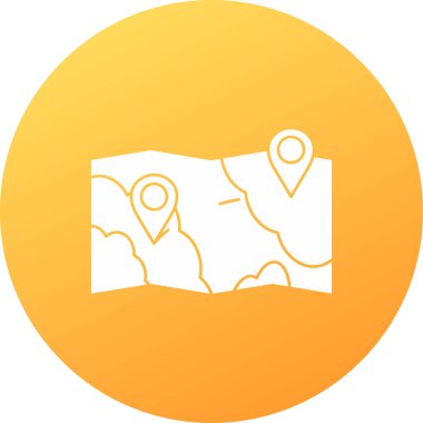 Konum simgesinin vektör illüstrasyonu