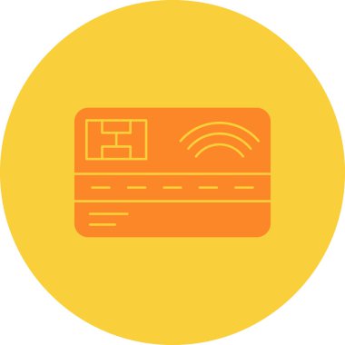 Kredi kartının vektör çizimi