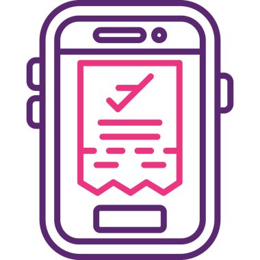 Kontrol listesi simgesi vektör illüstrasyonu