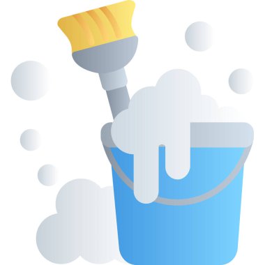 temizlik malzemeleri ile kova