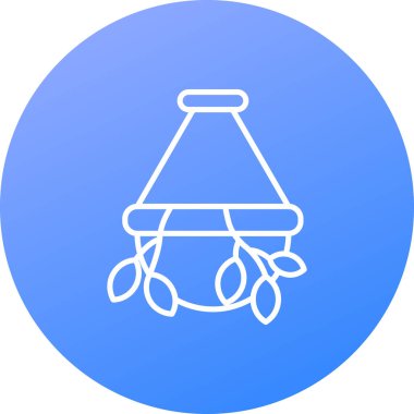 Benzersiz fener vektör çizgisi simgesi