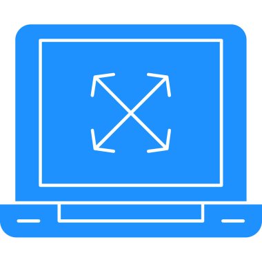 Bilgisayar. Web simgesi basit illüstrasyon
