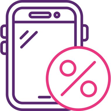 Taslak biçiminde indirimli indirim simgesi