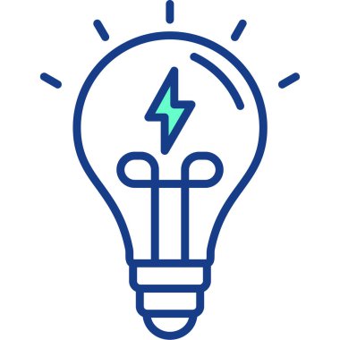 Ampul. Web simgesi basit illüstrasyon