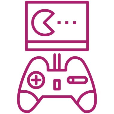 Oyun. Web simgesi basit illüstrasyon