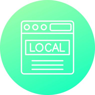 seo modern simgesinin vektör illüstrasyonu