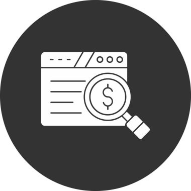 İş ve finans simgesinin vektör illüstrasyonu