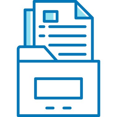 belge simgesi vektör illüstrasyonu