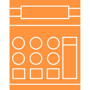 Hesap makinesi. Web simgesi basit illüstrasyon