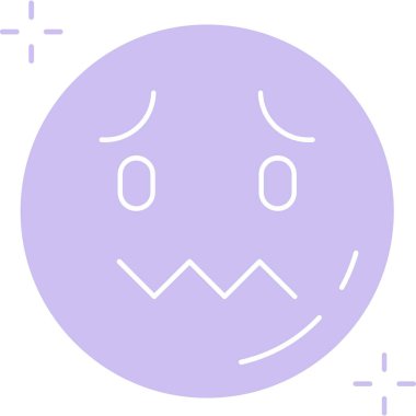 Yüz ifadesi simgeleri ana hat biçiminde simge