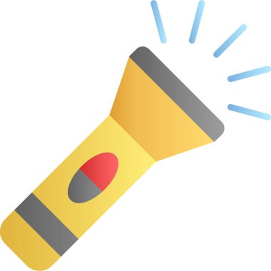 Meşale düz vektör simgesi