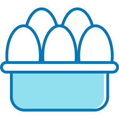 Yumurta ikonu. Web için yumurta vektör simgelerinin özet çizimi