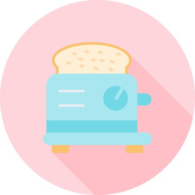 Ekmek. Web simgesi basit illüstrasyon