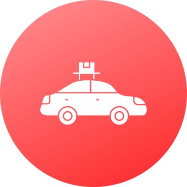 - Araba. Web simgesi basit illüstrasyon