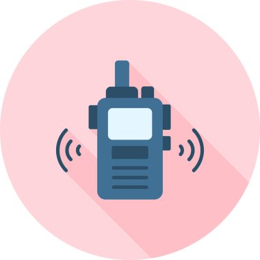 Radyo. Web simgesi basit illüstrasyon