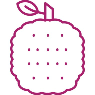 Taze meyve. Web simgesi basit illüstrasyon