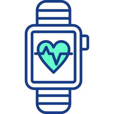 smartwatch simgesi vektör çizimi çizimi
