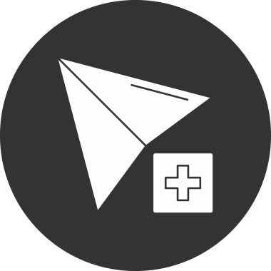 Pusula. Web simgesi basit illüstrasyon