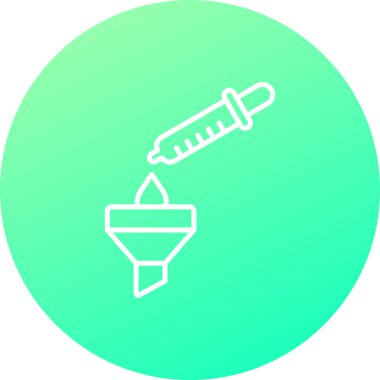 Şırınga simgesinin vektör illüstrasyonu