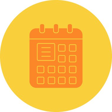 Takvim simgesi vektör illüstrasyonu