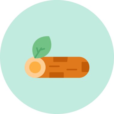 Havuç. Web simgesi basit illüstrasyon