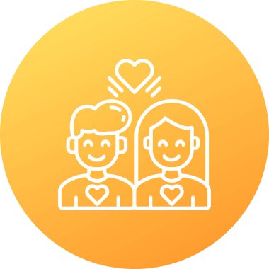 çift simge vektör illüstrasyonu