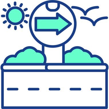 hava simgesi modern vektör illüstrasyonu