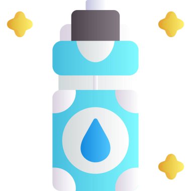 Su şişesi simgesi, izometrik stil