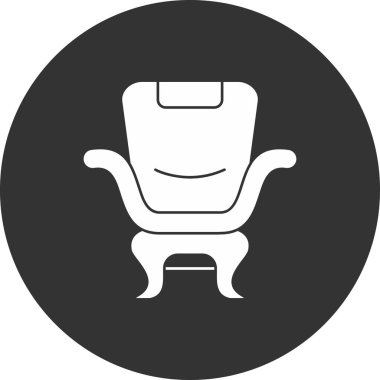 Sandalye ikonu. resimleme tasarımı